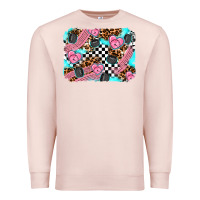Pale Pink race day background Premium Sweatshirt - AdoDesignShop