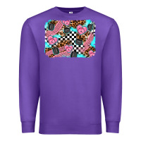 Purple race day background Premium Sweatshirt - AdoDesignShop