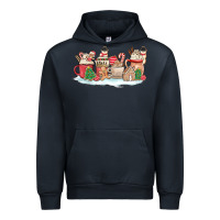 Navy christmas cookie coffe cups Urban Hoodie - MaliasSmallBusiness
