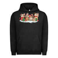 Pigment Black christmas cookie coffe cups Urban Hoodie - MaliasSmallBusiness