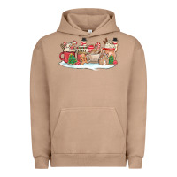 Pigment Burro christmas cookie coffe cups Urban Hoodie - MaliasSmallBusiness