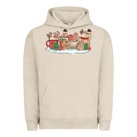 Pigment French Oak christmas cookie coffe cups Urban Hoodie - MaliasSmallBusiness