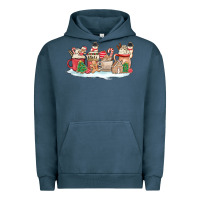 Pigment Midnight Navy christmas cookie coffe cups Urban Hoodie - MaliasSmallBusiness