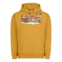 Pigment Peanut Butter christmas cookie coffe cups Urban Hoodie - MaliasSmallBusiness