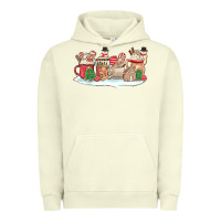 Pigment Pistachio christmas cookie coffe cups Urban Hoodie - MaliasSmallBusiness