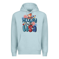 Blue Mist hooray for the usa Premium Hoodie - MaliasSmallBusiness