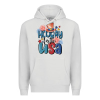 Dove Grey hooray for the usa Premium Hoodie - MaliasSmallBusiness