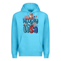 Ocean Blue hooray for the usa Premium Hoodie - MaliasSmallBusiness