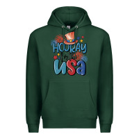 Sports Green hooray for the usa Premium Hoodie - MaliasSmallBusiness