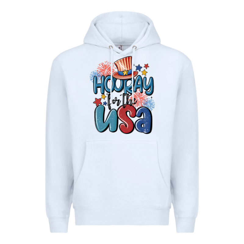Hooray For The Usa Premium Hoodie by MaliasSmallBusiness | Teevron