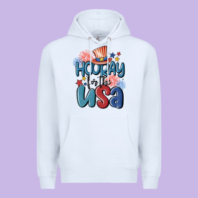 Hooray For The Usa Premium Hoodie Designed By Maliassmallbusiness