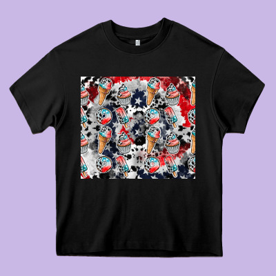 American Ice Cream Heavy Core Tee Designed By Cowhidedigitalart