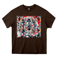 Chocolate Brown american ice cream Heavy Core Tee - CowhideDigitalArt