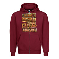 Burgundy educated motivated elevated melanated Zipper Hoodie - Zillion Design Studio