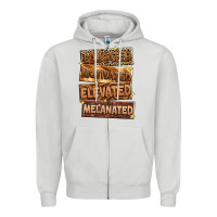 Dove Grey educated motivated elevated melanated Zipper Hoodie - Zillion Design Studio