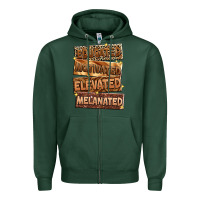 Sports Green educated motivated elevated melanated Zipper Hoodie - Zillion Design Studio