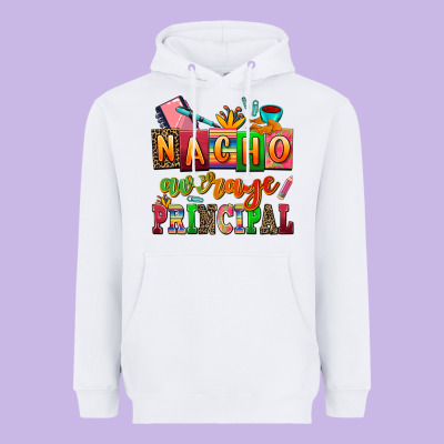 Nacho Average Principal Heavyweight Hoodie Designed By Adodesignshop