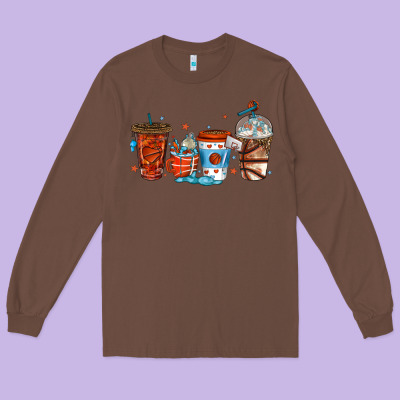 Long Sleeve Tee basketball coffee cups