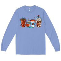 Colony Blue basketball coffee cups Long Sleeve Tee - texasbilliewilder