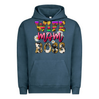 Pigment Midnight Navy wife mom boss daisy Urban Hoodie - NancyCooperArtShop