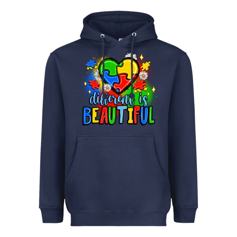 Different Is Beautiful Heavyweight Hoodie by JahusDesignShop | Teevron