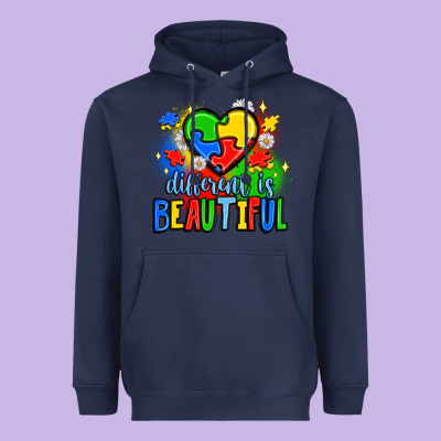Different Is Beautiful Heavyweight Hoodie Designed By Jahusdesignshop