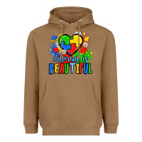 Toasted Coconut different is beautiful Heavyweight Hoodie - JahusDesignShop