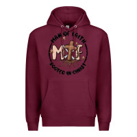 Burgundy man of faith Premium Hoodie - MaliasSmallBusiness