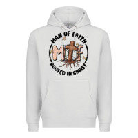 Dove Grey man of faith Premium Hoodie - MaliasSmallBusiness