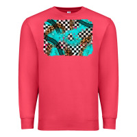 Cardinal race day turquoise background Premium Sweatshirt - AdoDesignShop