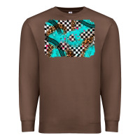 Chestnut race day turquoise background Premium Sweatshirt - AdoDesignShop