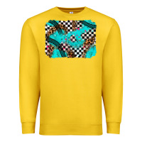 Lemon race day turquoise background Premium Sweatshirt - AdoDesignShop