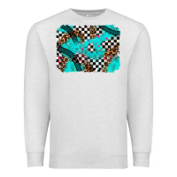 Race Day Turquoise Background Premium Sweatshirt | Teevron