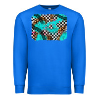 True Royal race day turquoise background Premium Sweatshirt - AdoDesignShop