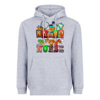 Heather Grey nacho average nurse Heavyweight Hoodie - AdoDesignShop