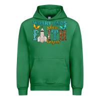Emerald worry ends when faith begins Urban Hoodie - NancyCooperArtShop