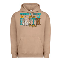 Pigment Burro worry ends when faith begins Urban Hoodie - NancyCooperArtShop