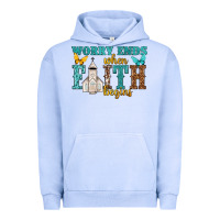 Pigment Grape Ice worry ends when faith begins Urban Hoodie - NancyCooperArtShop