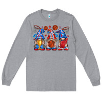 Heather Grey basketball gnome Long Sleeve Tee - texasbilliewilder