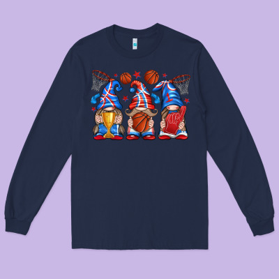Long Sleeve Tee basketball gnome