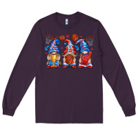 Plum basketball gnome Long Sleeve Tee - texasbilliewilder