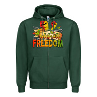 Sports Green celebrate freedom Zipper Hoodie - Zillion Design Studio