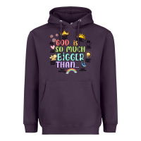 Plum god is bigger Heavyweight Hoodie - JahusDesignShop