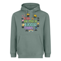 Sage god is bigger Heavyweight Hoodie - JahusDesignShop