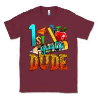 Burgundy 1st grade dude Classic Tee - texasbilliewilder