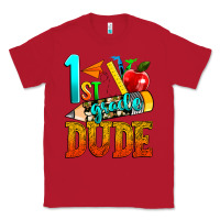 Red 1st grade dude Classic Tee - texasbilliewilder