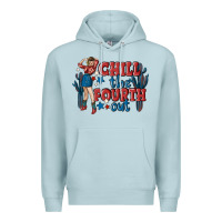 Blue Mist chill the fourth out malia Premium Hoodie - MaliasSmallBusiness