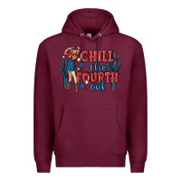 Burgundy chill the fourth out malia Premium Hoodie - MaliasSmallBusiness