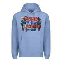 Colony Blue chill the fourth out malia Premium Hoodie - MaliasSmallBusiness