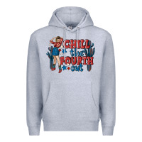 Heather Grey chill the fourth out malia Premium Hoodie - MaliasSmallBusiness